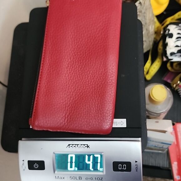 Fossil Two Toned Red Leather Multi-Storage Wallet - Picture 13 of 13